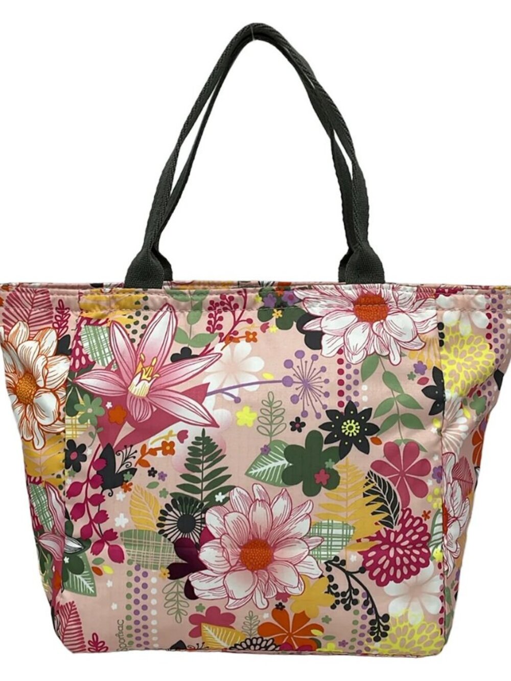 LESPORTSAC Pink Green Multi Respo Nylon Handbag